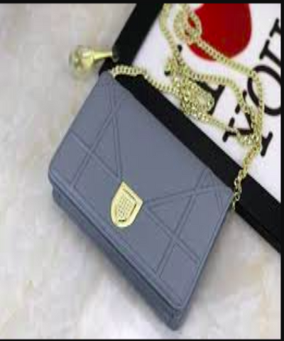 Diorama Calfskin Clutch Gris