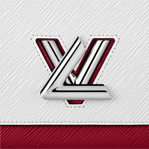 LV Twist MM Epi Blanc/Scarlet