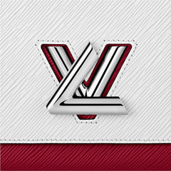 LV Twist MM Epi Blanc/Scarlet