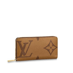 LV Monogram Reverse Zippy Wallet Brown
