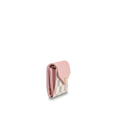 LV Zoé Wallet Damier Azur Eau de Rose Pink